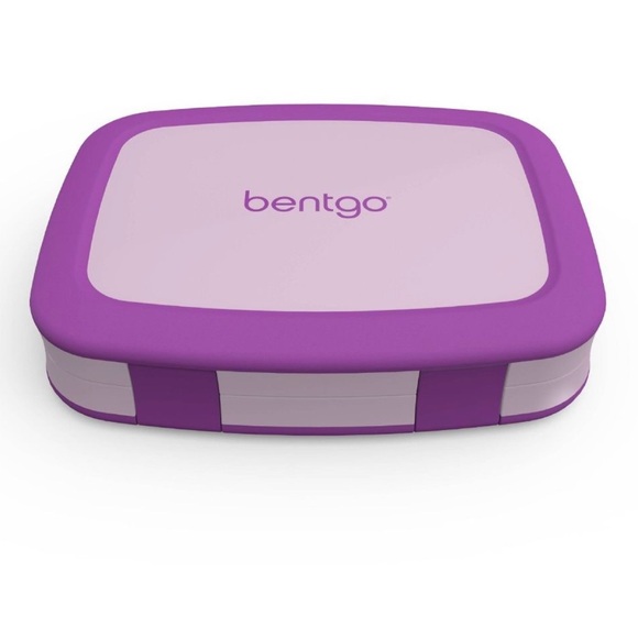 Bentgo Kids Bento Lunch Box School Leak Proof Drop Proof 5 Compartments Purple - Picture 4 of 5
